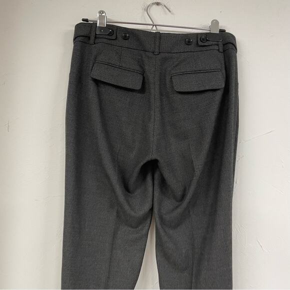 BCBGMaxAzria Grey Houndstooth Womens Slim Fit Chino Trouser Dress Pants S Work - Picture 11 of 14